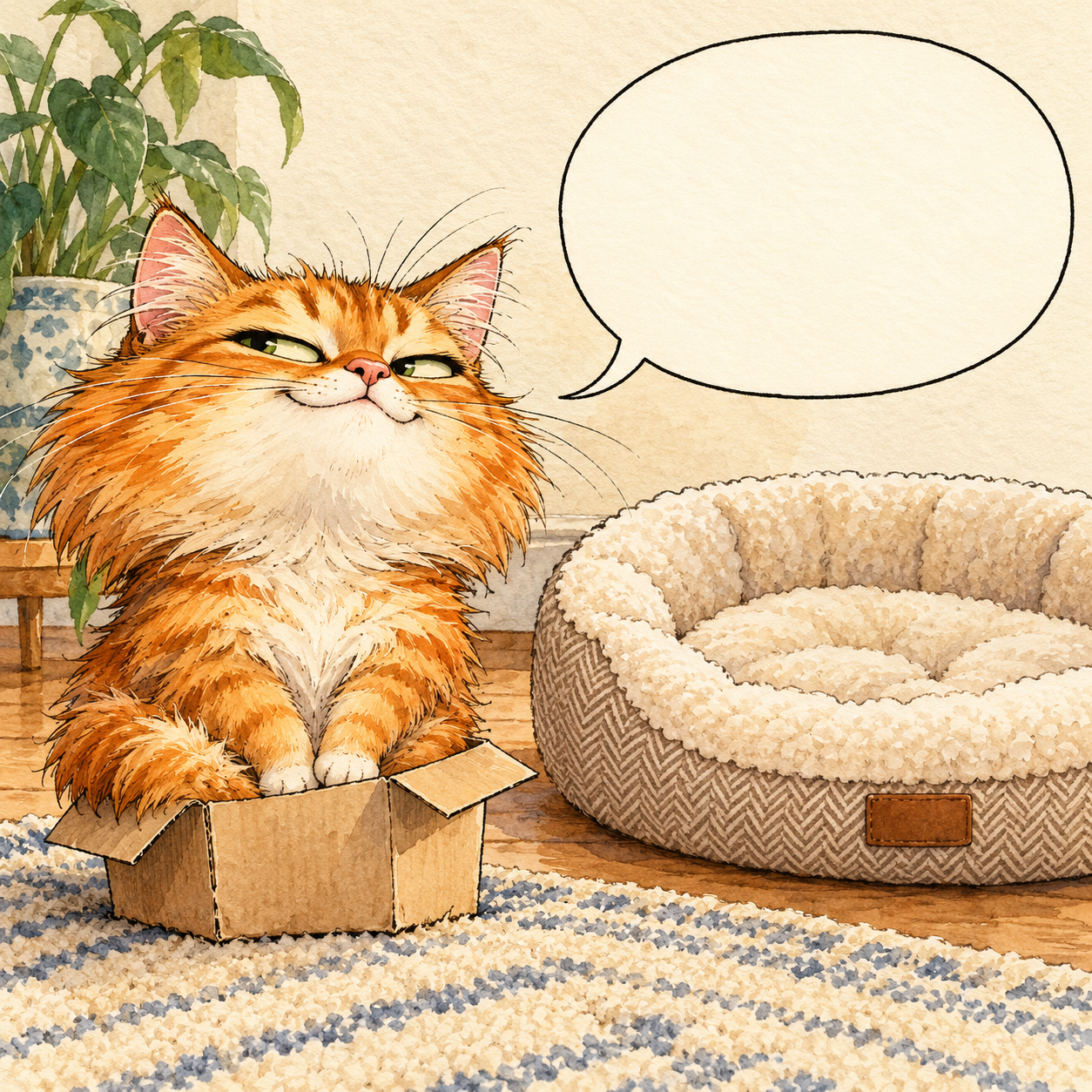 Thanks for the bed. I'll take the box.