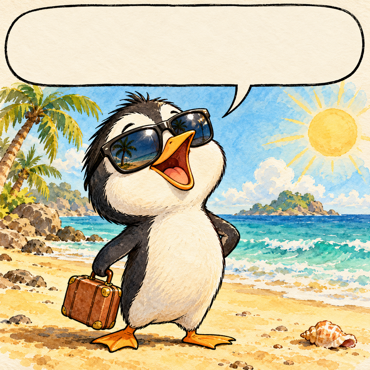 I'm on vacation. I didn't know what else to wear.