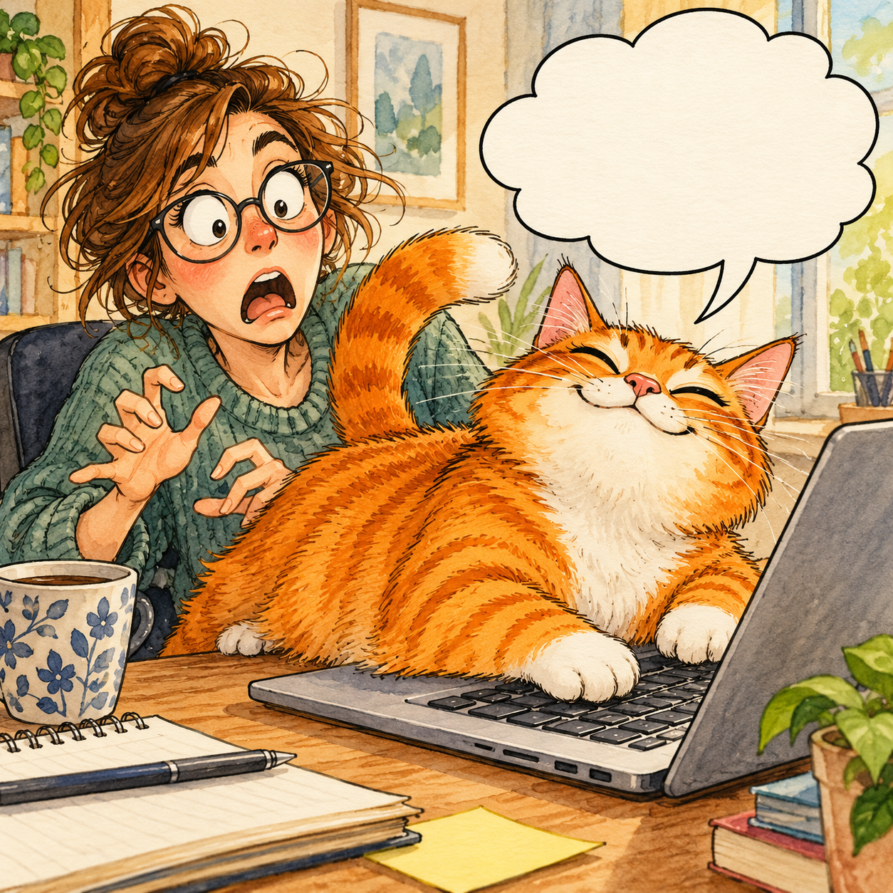 The cat closed my file. Now he says he's a coauthor.