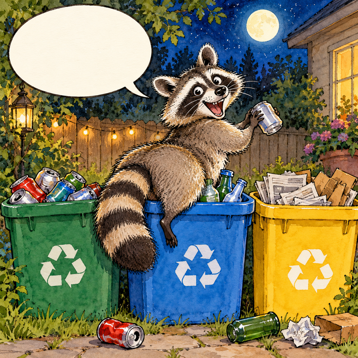 No estoy robando. Estoy haciendo una auditoría de reciclaje.