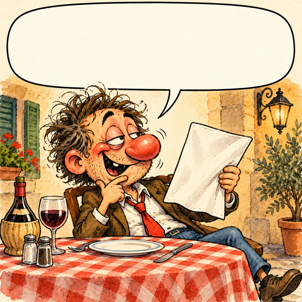 The menu is blank. Finally, something I understand!