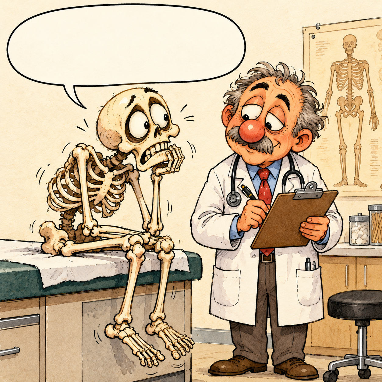 Doctor, I feel like I’m all skin and bones.