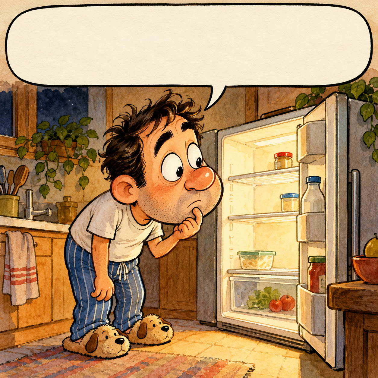 I came for something. I hope the fridge remembers.