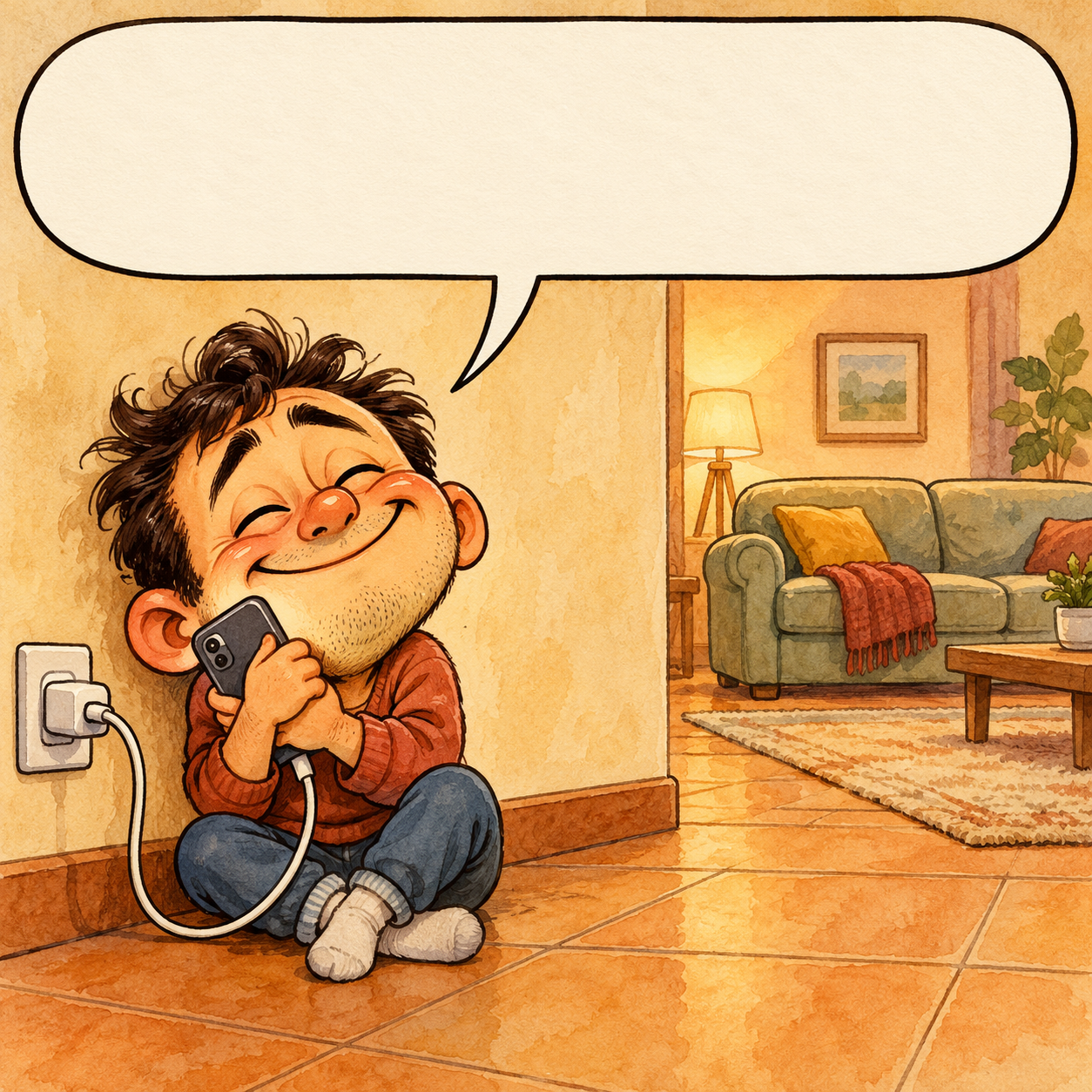 My favorite place is wherever the charger reaches.