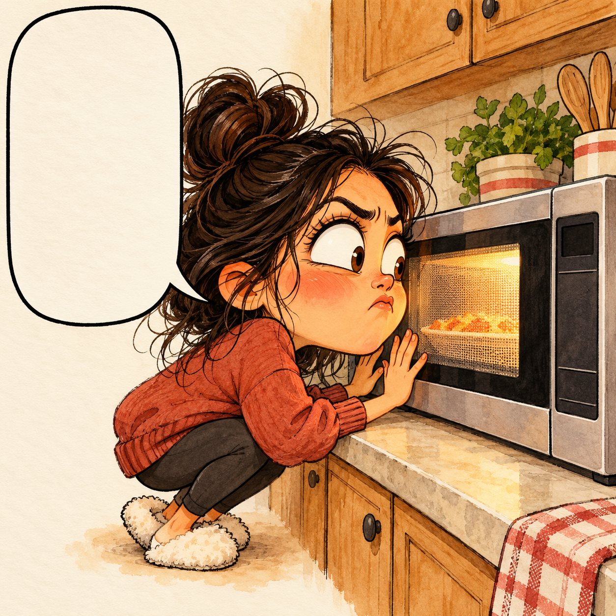 Two microwave minutes: the longest show of my night.