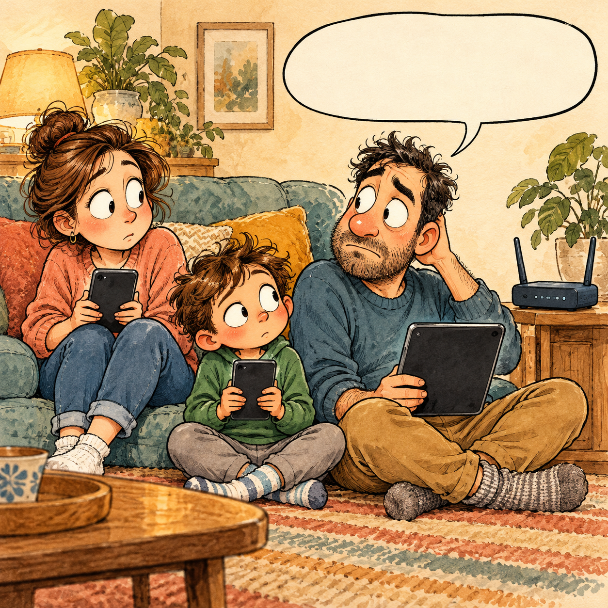 Se cayó el wifi. Descubrimos que vivimos juntos.