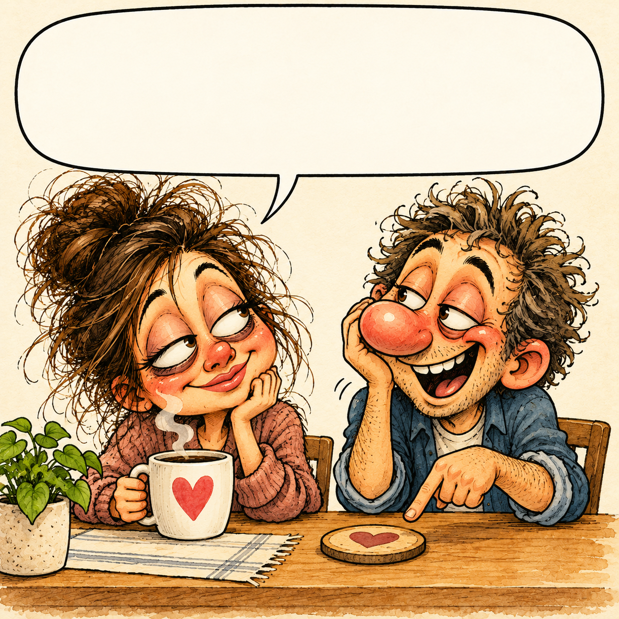 Love is blind. But it instantly spots the mug I left in the wrong place.