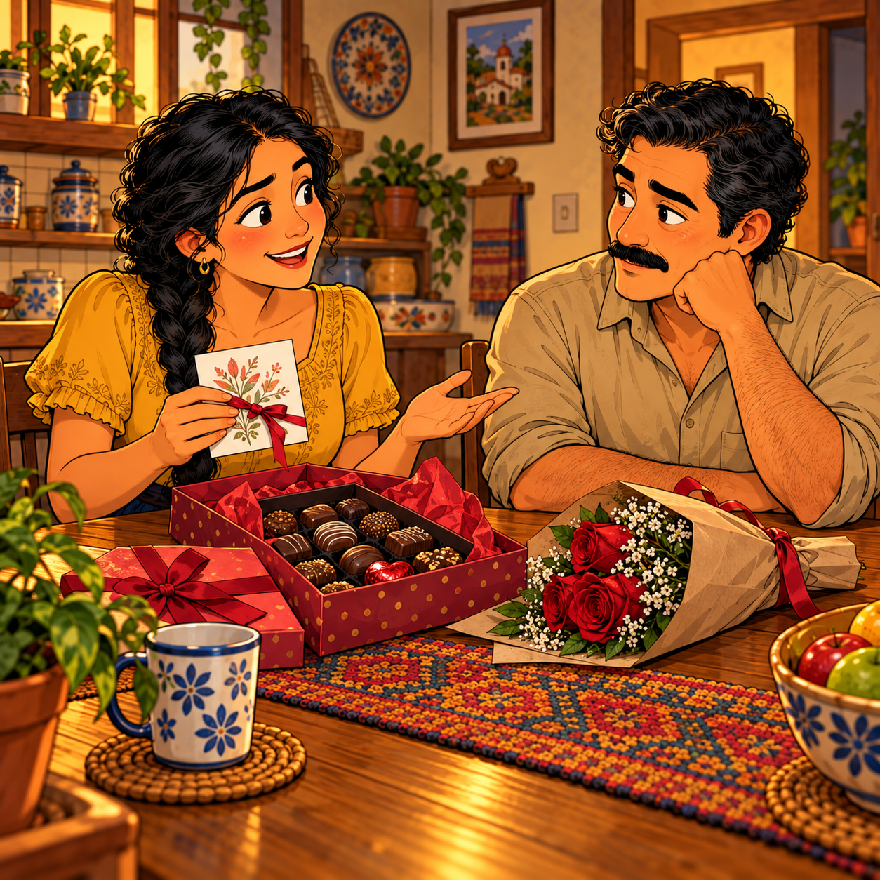 She described his attention, hoping to make Ramiro jealous.