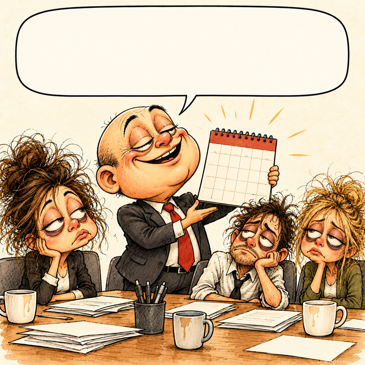 The meeting was so productive, we scheduled another one.