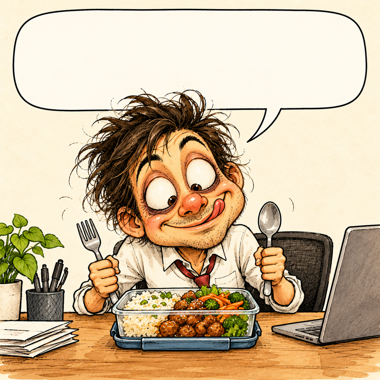 I'm punctual. I get hungry at exactly the same time.