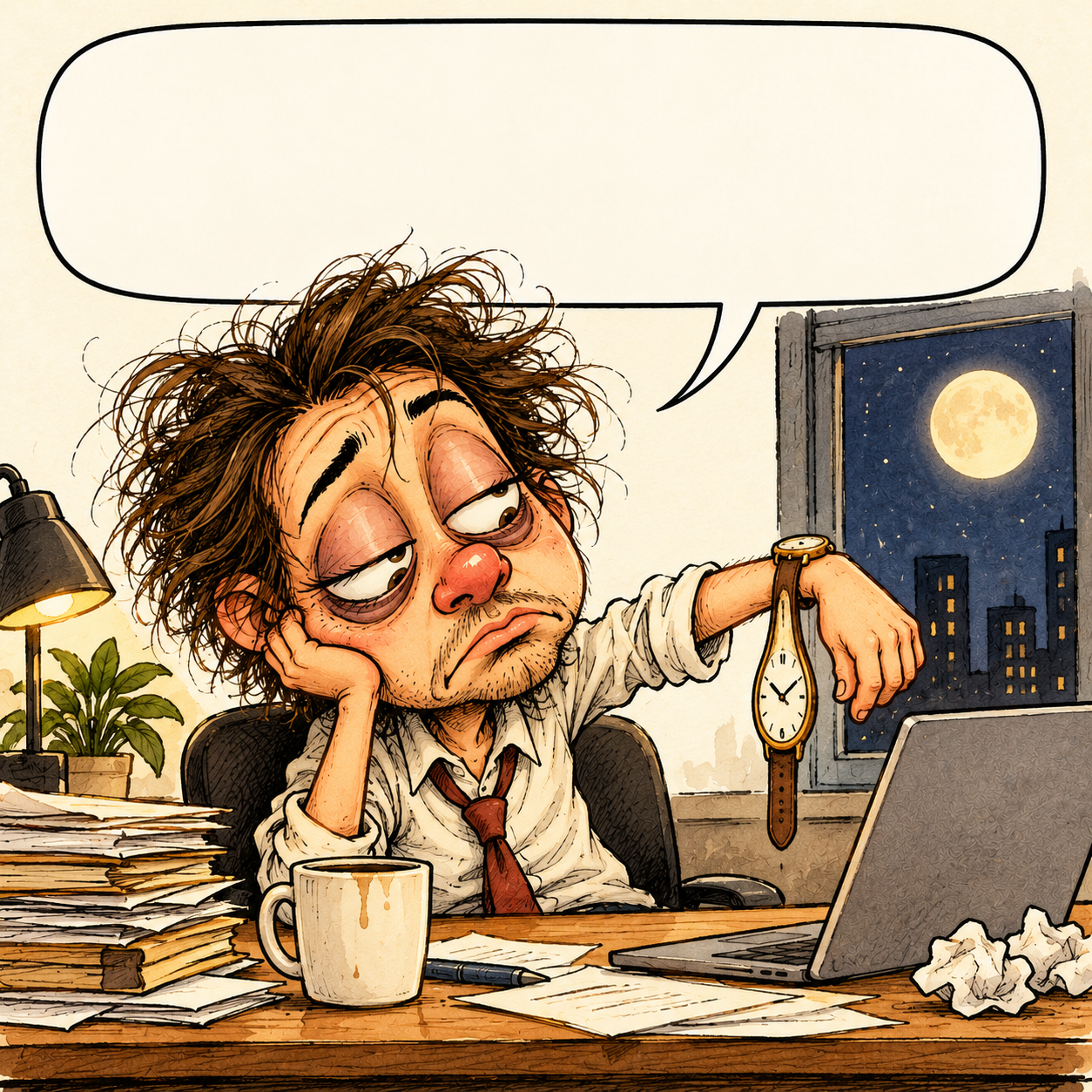 My hours are flexible: I know when I start, never when I finish.
